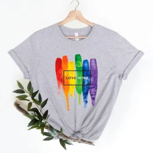 Love Wins Shirt – LGBTQ+ Shirt – Love is Love Shirt – Rainbow Shirt – Pride Shirt – Equality Shirt