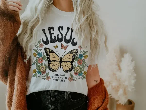 Jesus Shirt – Boho Christian Shirt – Christians Gift – Jesus Apparel – Faith Based T Shirts – Bible Verse Shirt